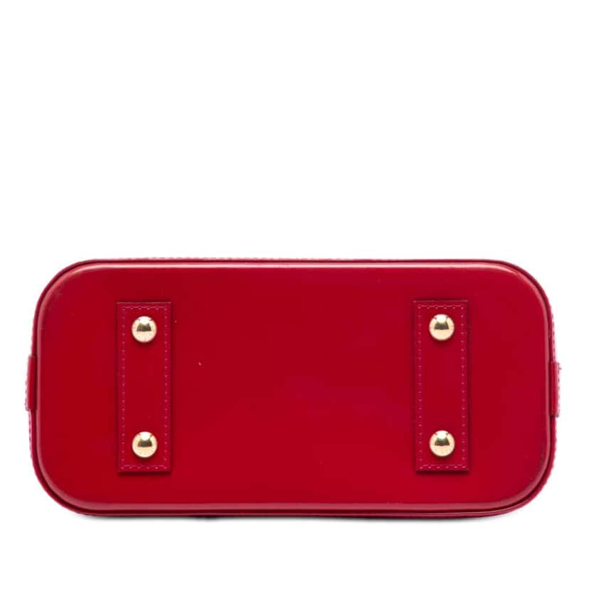 Louis Vuitton Monogram Vernis Alma BB Red Leather Very good condition - Inside View