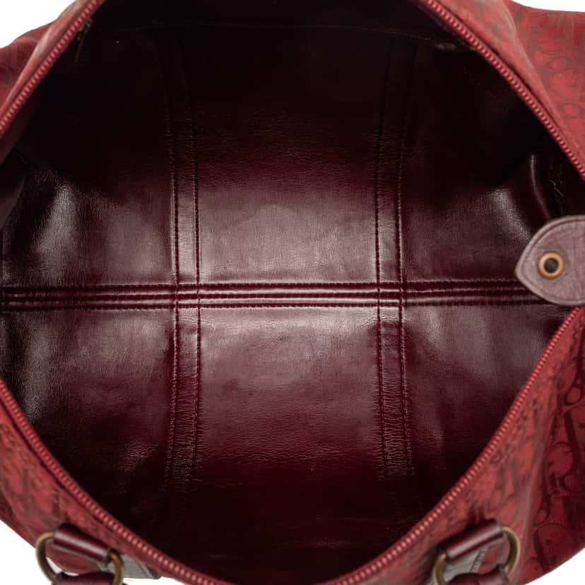 Dior Oblique Nylon Boston Bag Red Very good condition - Model View