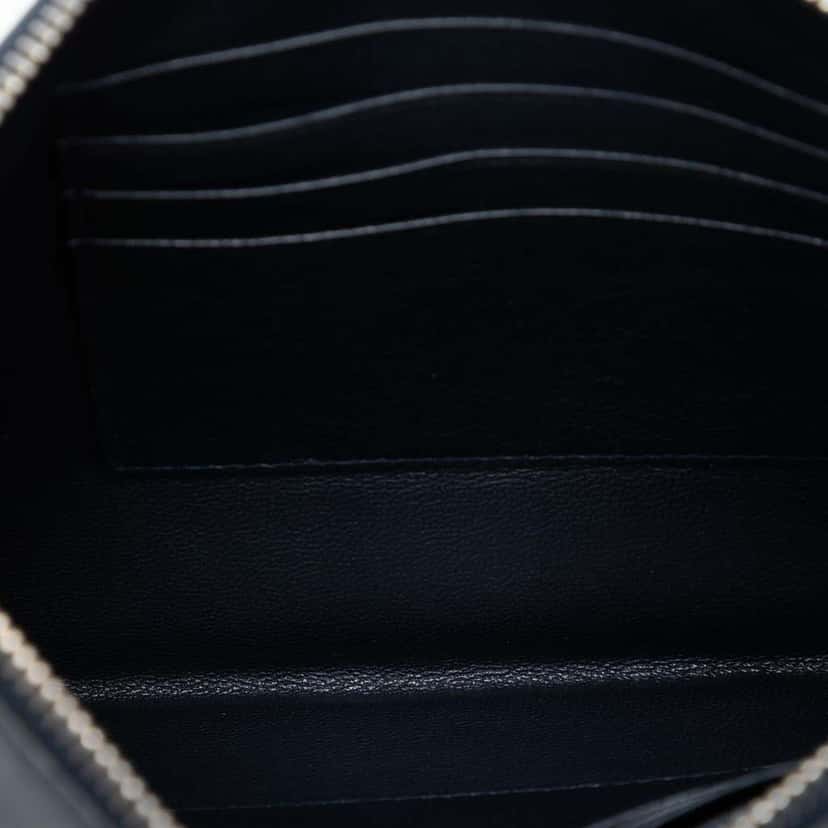 Prada Saffiano Voyage Document Holder Blue Leather Very good condition - Model View