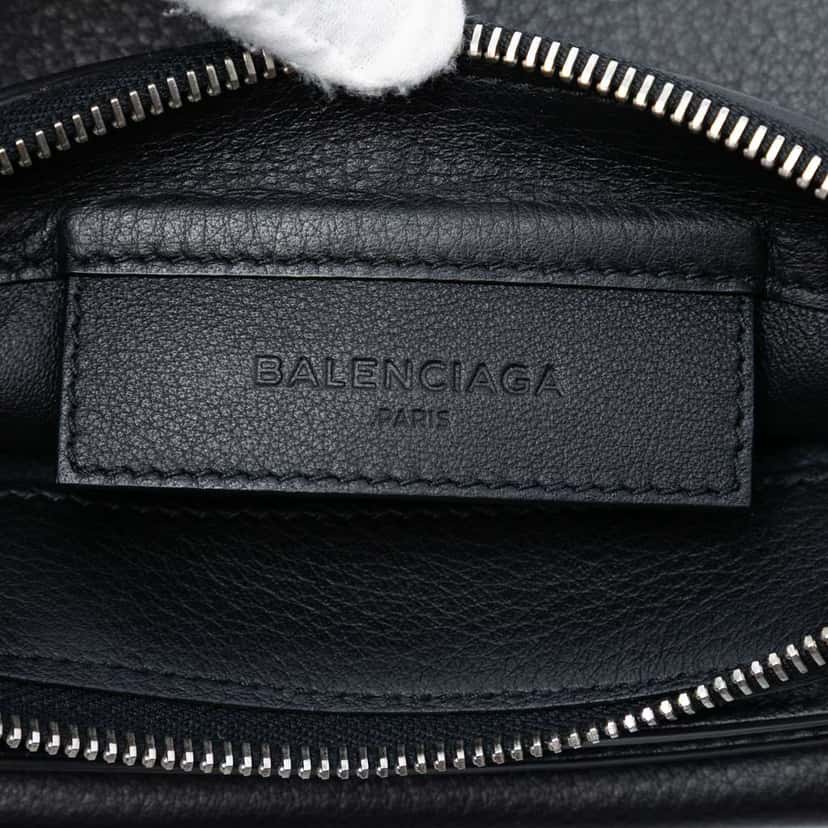 Balenciaga Leather Papier Triple Zip Around XS Crossbody Black Leather Very good condition - Box View