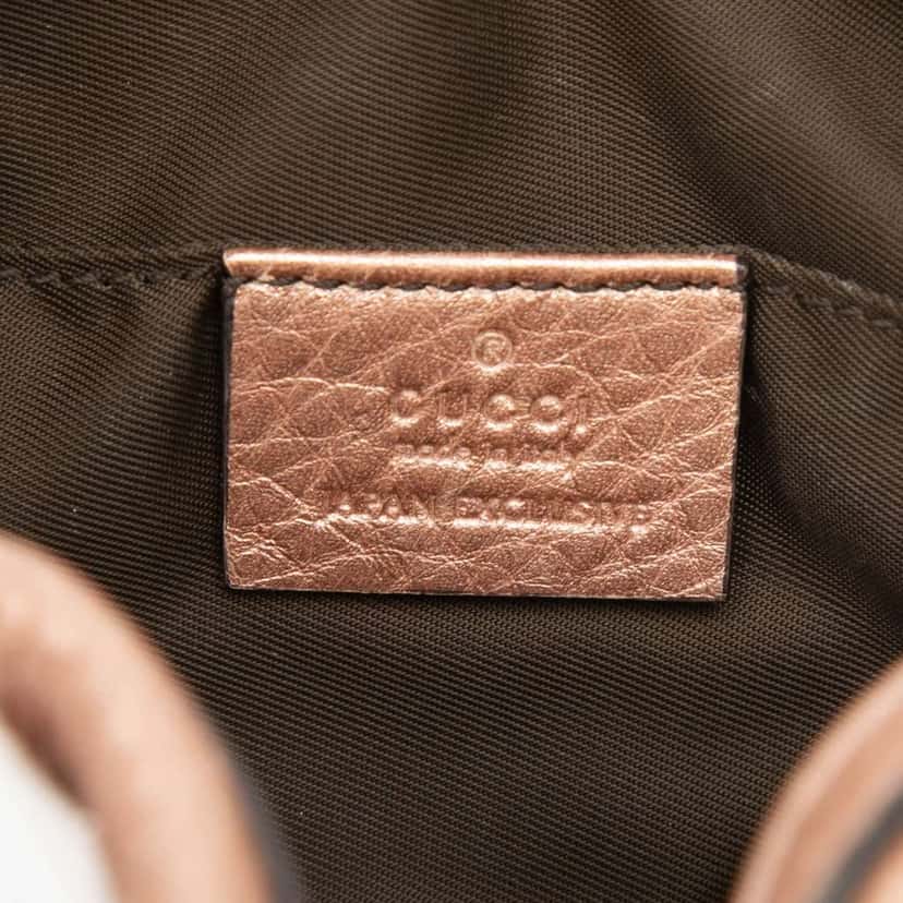 Gucci Leather Soho Cosmetic Pouch Brown Leather Very good condition - Box View