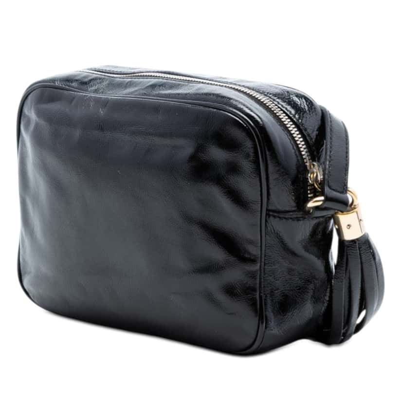 Gucci Patent Soho Disco Crossbody Black Leather Very good condition - Back View