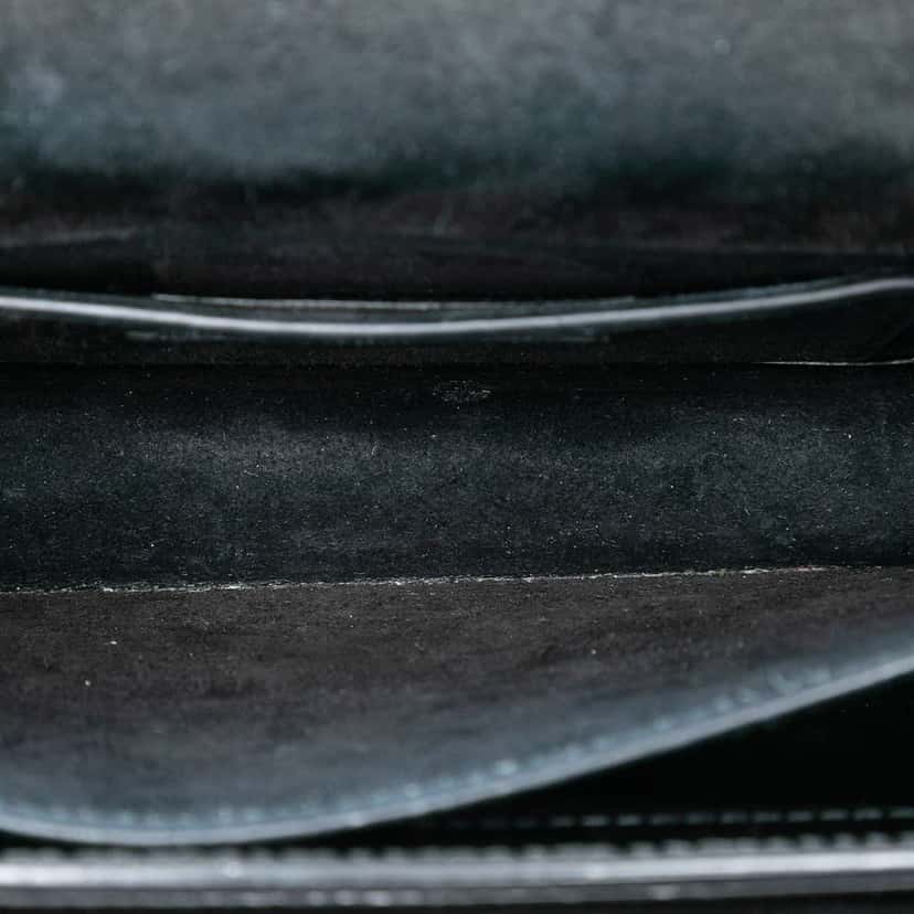 Saint Laurent Small Patent Monogram Sunset Crossbody Black Leather Very good condition - Model View