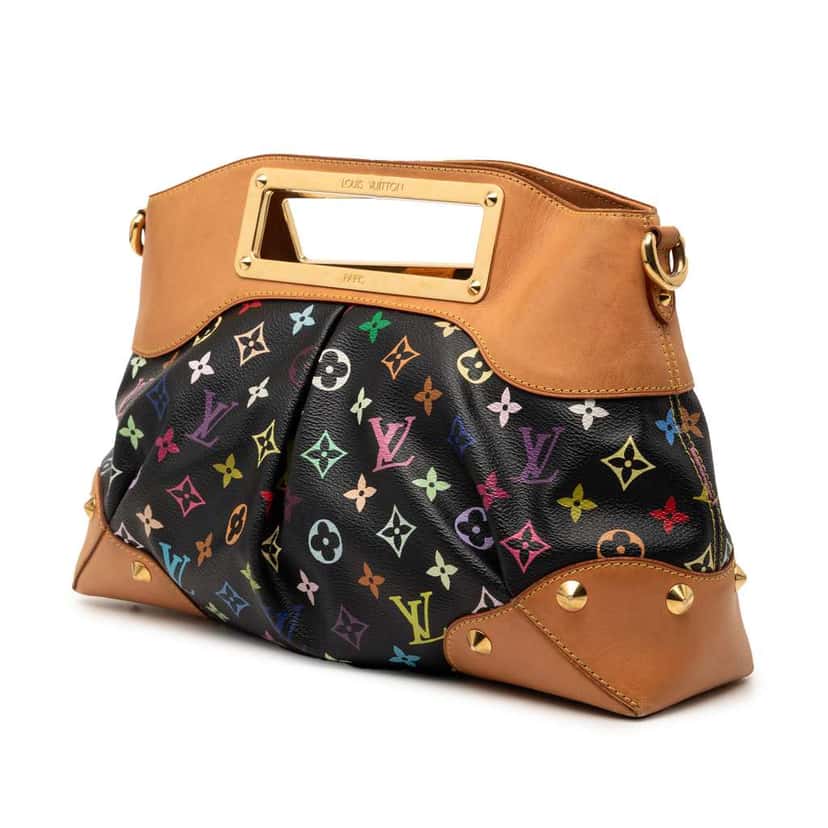 Louis Vuitton Monogram Multicolore Judy MM Black Very good condition - Back View