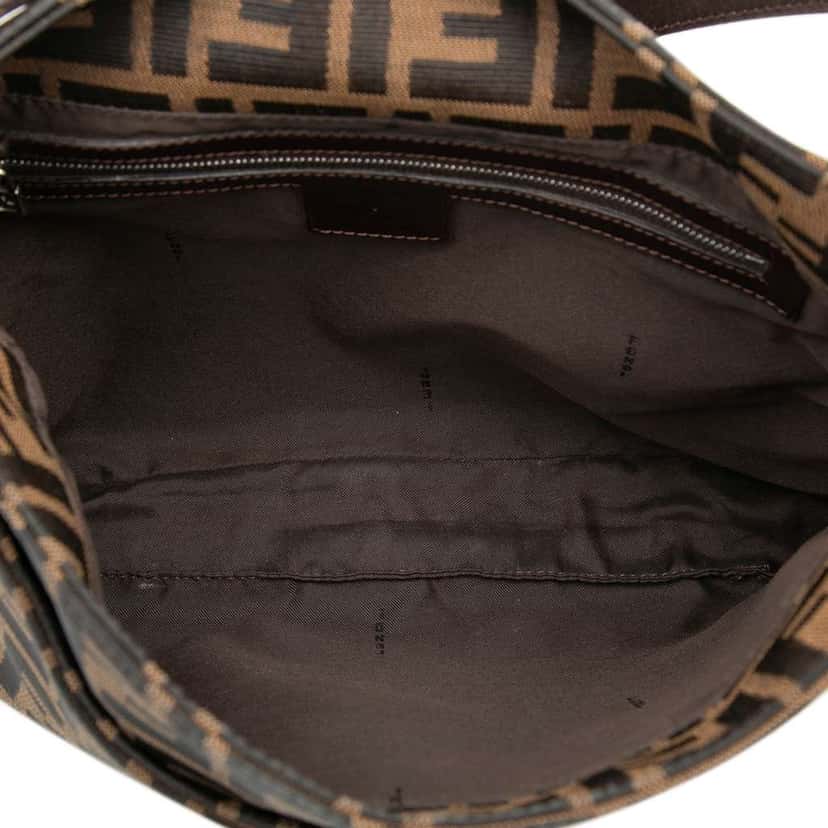 Fendi Zucca Canvas Shoulder Bag Brown Canvas Very good condition - Model View