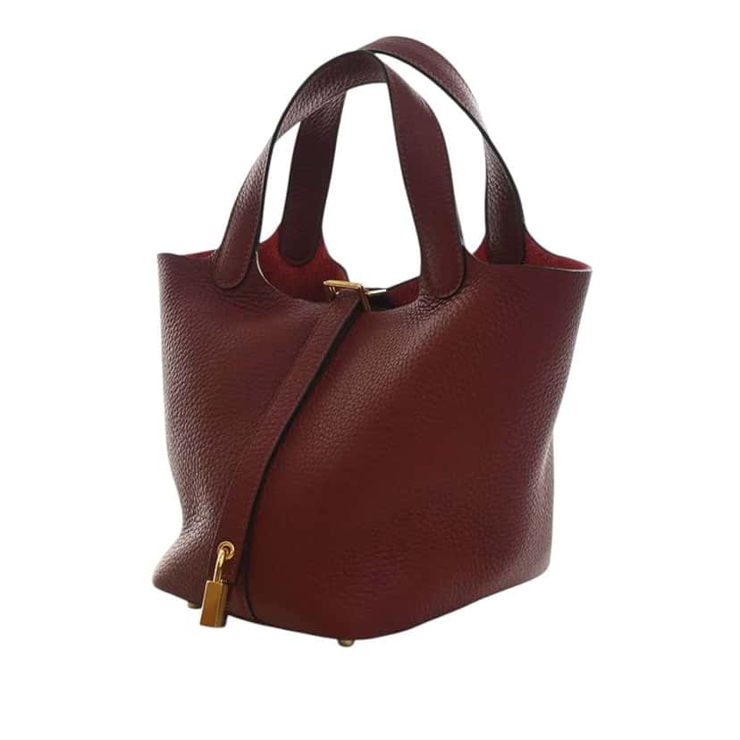 Hermès Clemence Picotin Lock 18 Red Leather Very good condition - Inside View