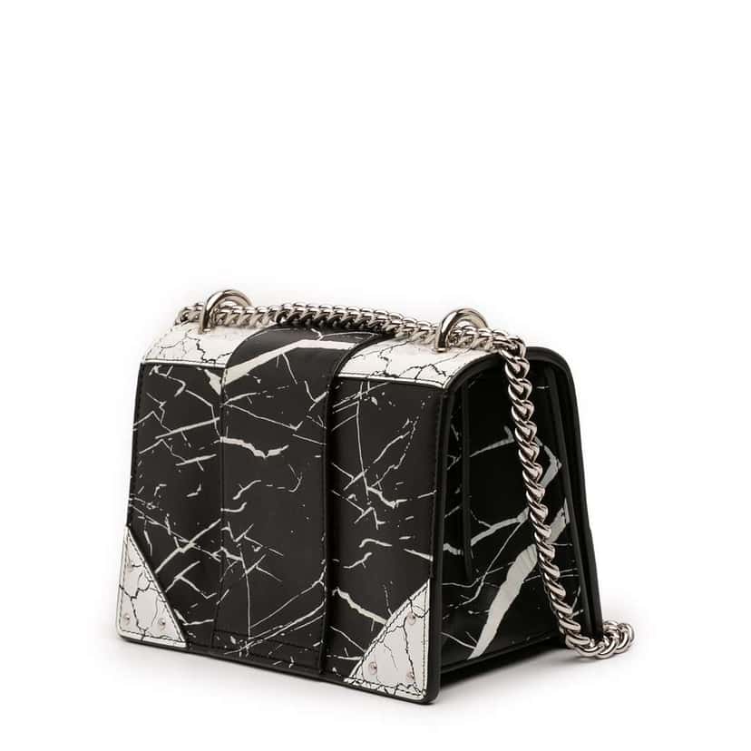 Balmain Printed Leather Ring Box 20 Crossbody Black Leather Very good condition - Back View
