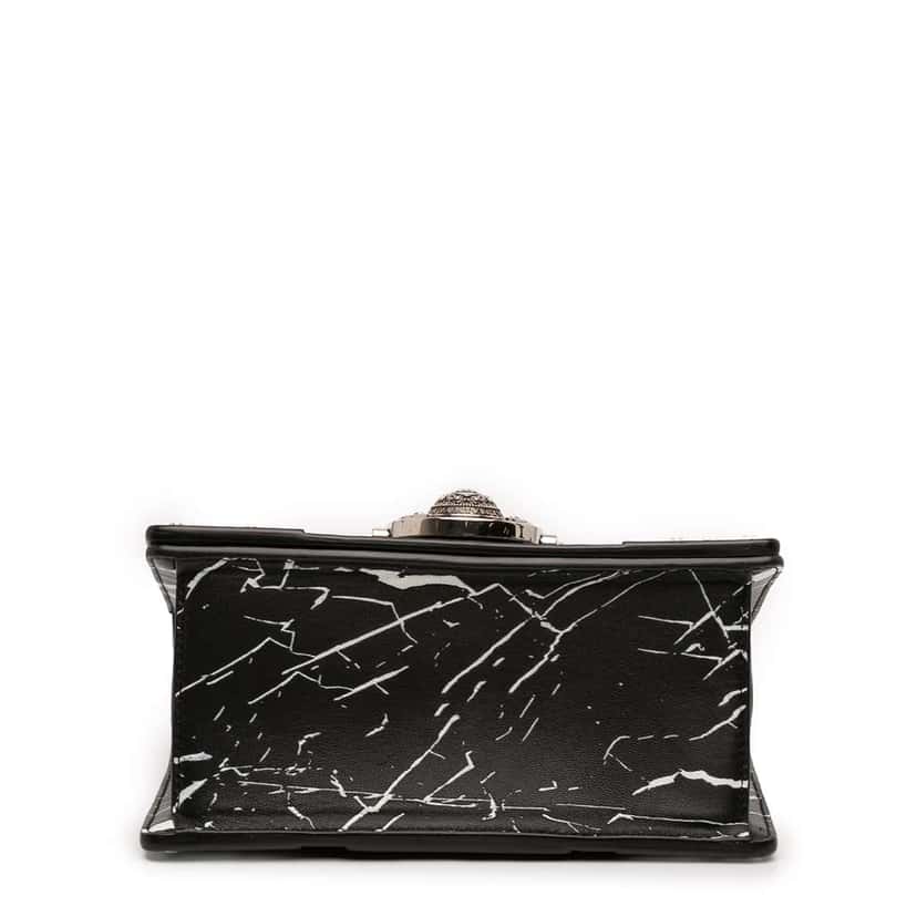 Balmain Printed Leather Ring Box 20 Crossbody Black Leather Very good condition - Inside View