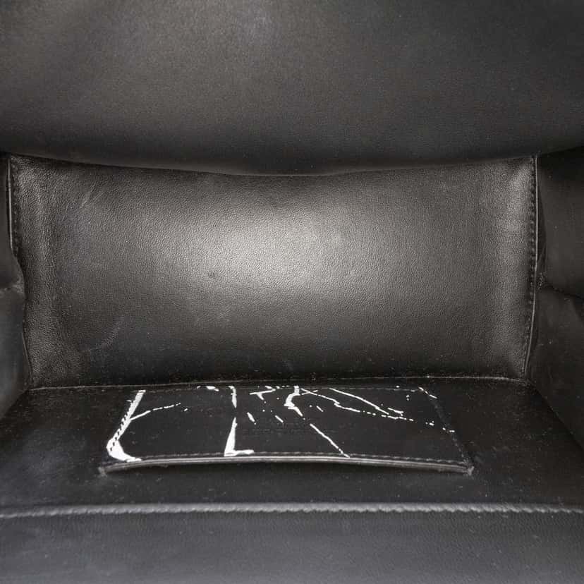 Balmain Printed Leather Ring Box 20 Crossbody Black Leather Very good condition - Model View