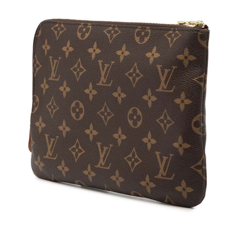Louis Vuitton Monogram Etui Voyageur PM Brown Very good condition - Back View
