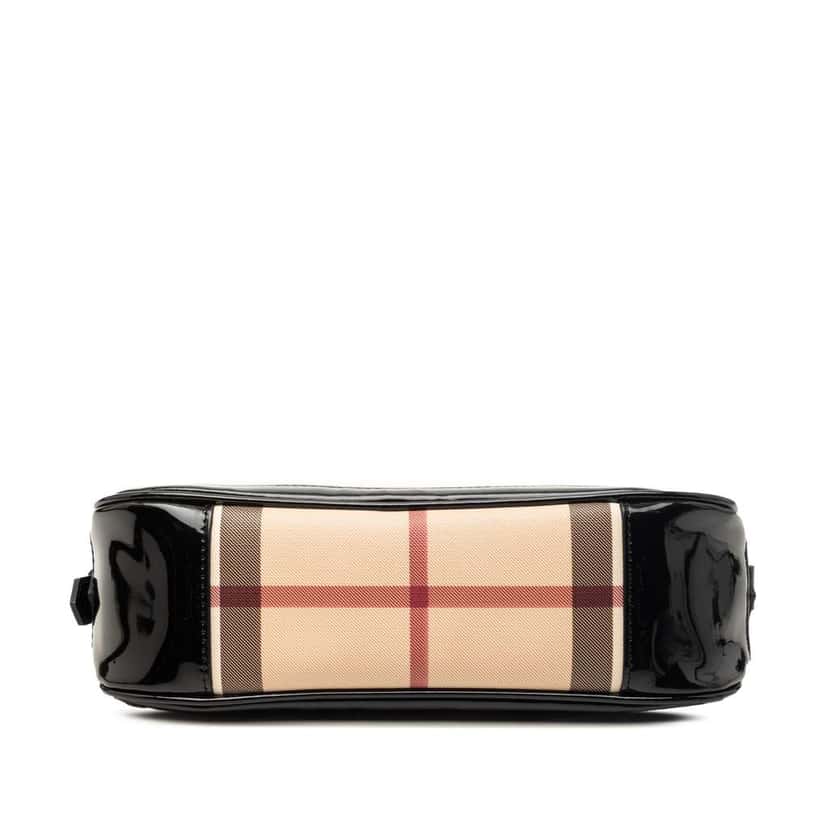 Burberry Supernova Check Coated Canvas Newbury Shoulder Bag Beige Canvas Very good condition - Inside View