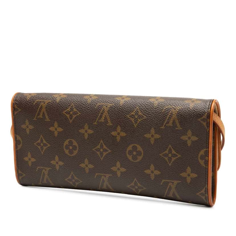 Louis Vuitton Monogram Pochette Twin GM Brown Very good condition - Back View