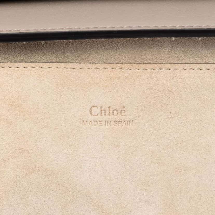 Chloé Small Suede and Calfskin Faye Crossbody Brown Leather Very good condition - Box View