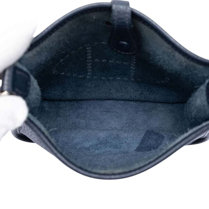 Hermès Clemence Evelyne I TPM Blue Leather Very good condition - Model View