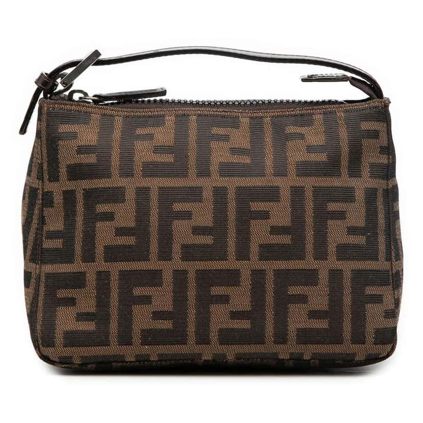 Fendi Zucca Canvas Handbag Brown Canvas Very good condition - Front View