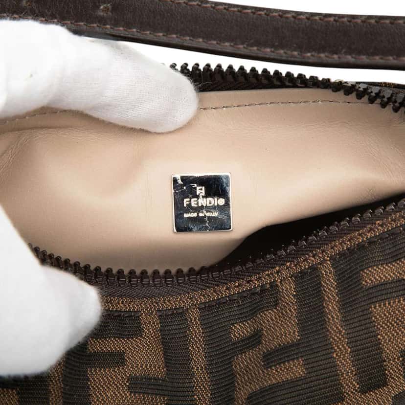 Fendi Zucca Canvas Handbag Brown Canvas Very good condition - Box View