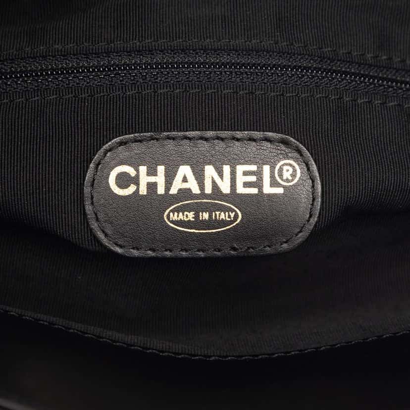 Chanel CC Lambskin Tortoise Shell Top Handle Tote Black Leather Very good condition - Box View