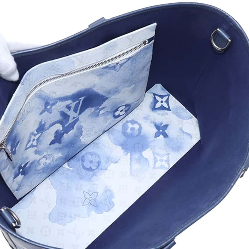 Louis Vuitton Monogram Watercolor Weekend Tote GM Blue Very good condition - Box View