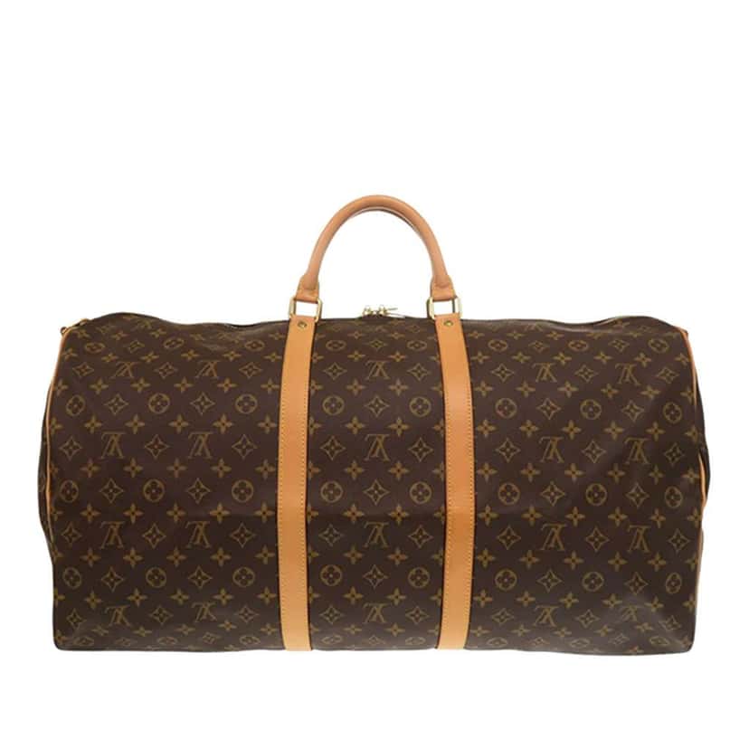 Louis Vuitton Monogram Keepall Bandouliere 60 Brown Very good condition - Back View