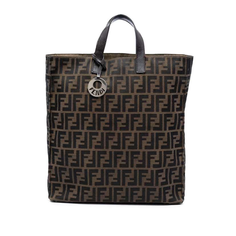 Fendi Zucca Canvas Shopping Tote Brown Canvas Very good condition - Front View