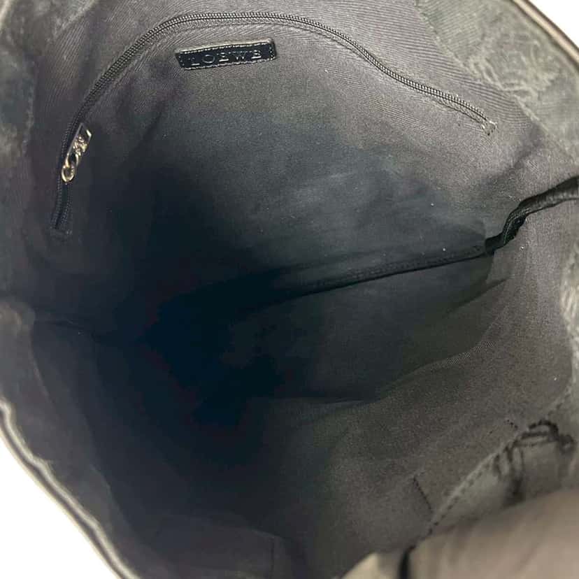 Loewe Anagram Canvas Tote Black Canvas Very good condition - Box View
