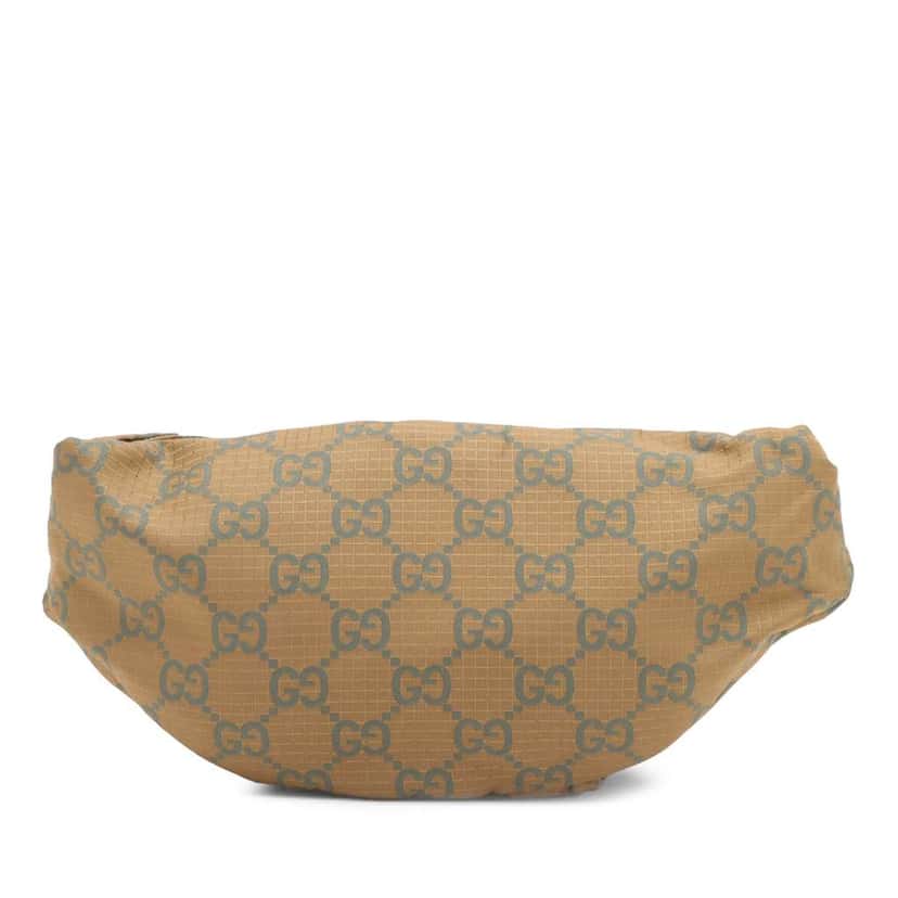 Gucci GG Ripstop Nylon Belt Bag Brown Very good condition - Back View