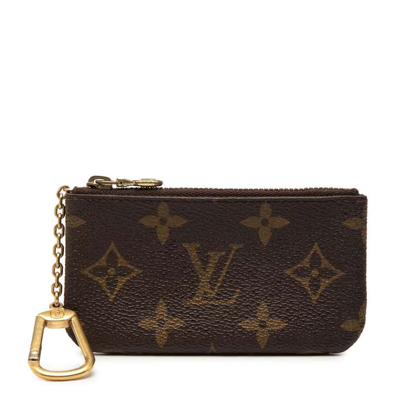 Louis Vuitton Monogram Key Pouch Brown Very good condition - Front View