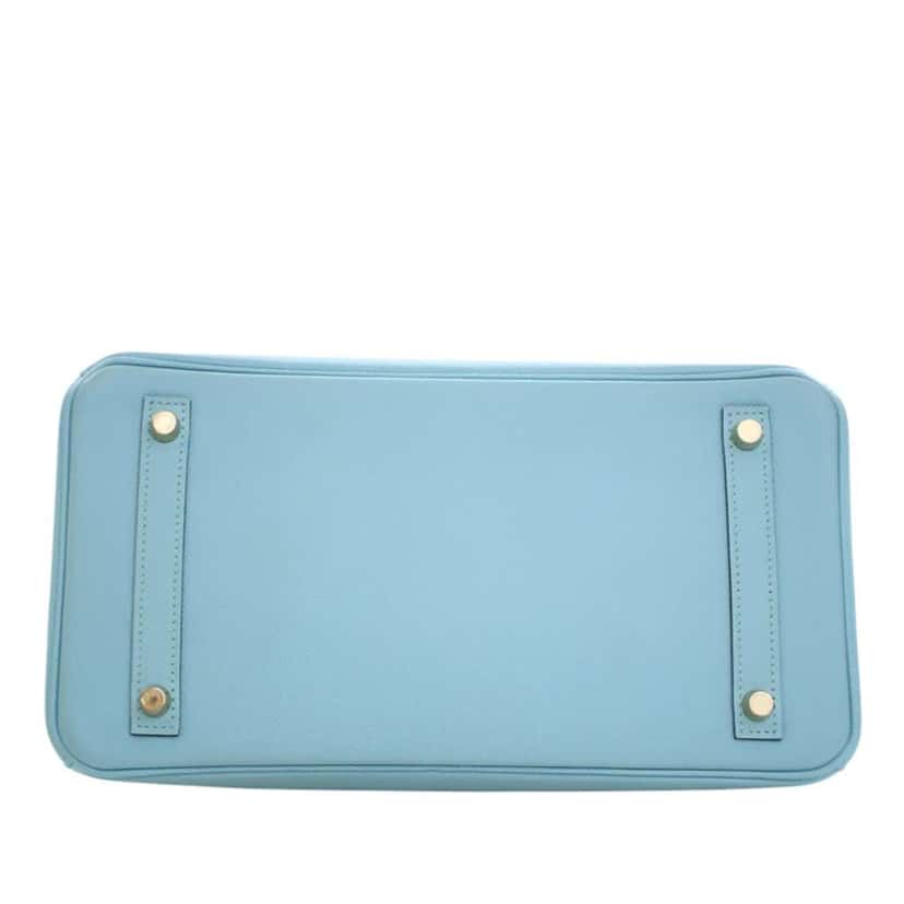 Hermès Epsom Birkin Retourne 30 Blue Leather Very good condition - Box View