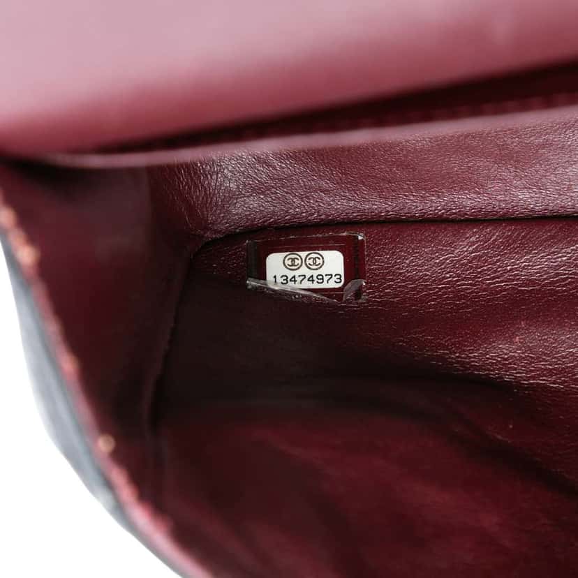 Chanel Medium Classic Lambskin Double Flap Black Leather Very good condition - Box View