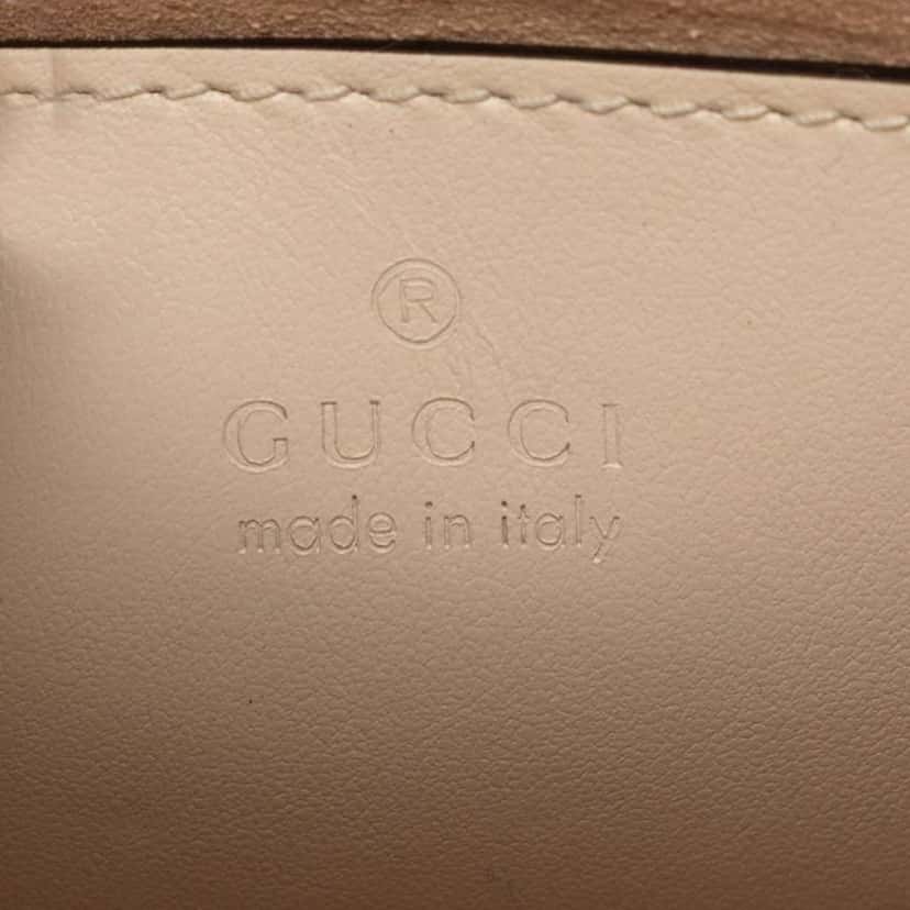 Gucci Mini GG Marmont Matelasse Leather Satchel Brown Leather Very good condition - Box View