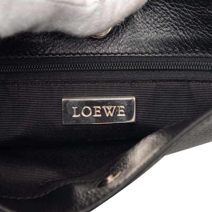 Loewe Leather Anagram Crossbody Black Leather Very good condition - Box View