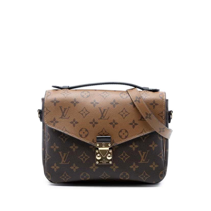 Louis Vuitton Monogram Reverse Pochette Metis Brown Very good condition - Front View