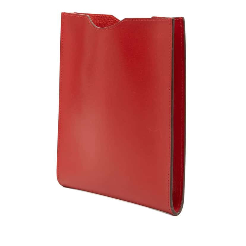 Hermès Box Calf Onimaitou Red Leather Very good condition - Back View