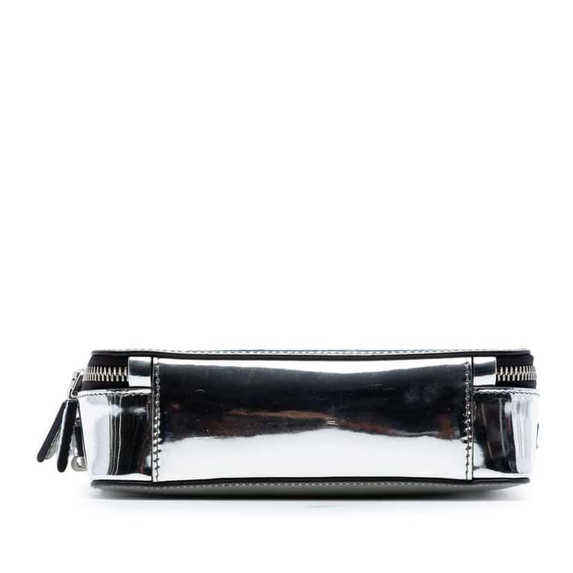 Prada Small Spazzolato Brique Crossbody Silver Leather Very good condition - Inside View