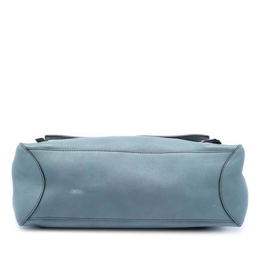 Chloé Medium Leather Faye Shoulder Bag Blue Leather Very good condition - Inside View