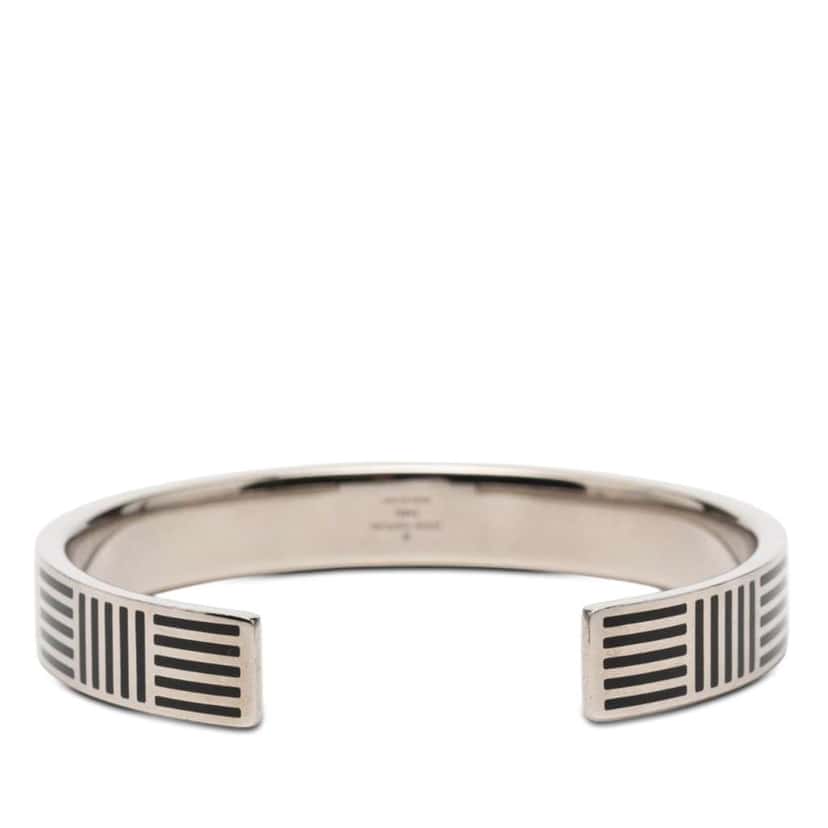 Louis Vuitton Brass Damier Colors Cuff Bracelet Silver Brass Very good condition - Inside View