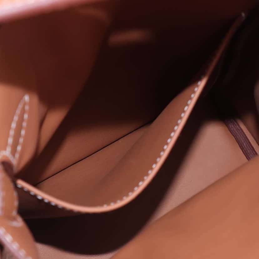 Hermès Togo Kelly Hac A Dos PM Brown Leather Very good condition - Model View