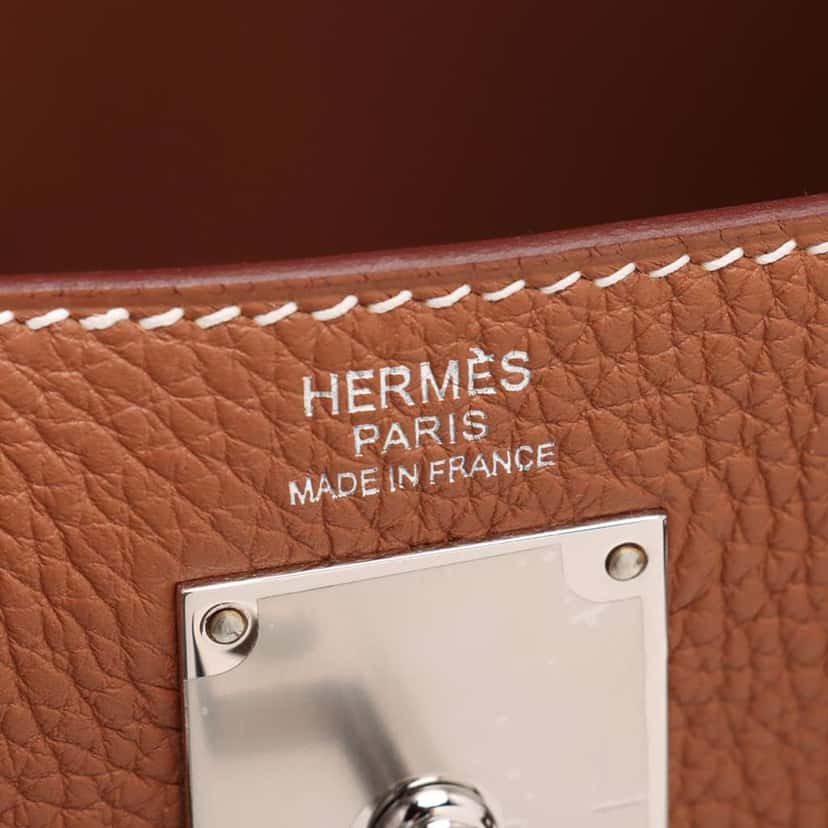 Hermès Togo Kelly Hac A Dos PM Brown Leather Very good condition - Box View