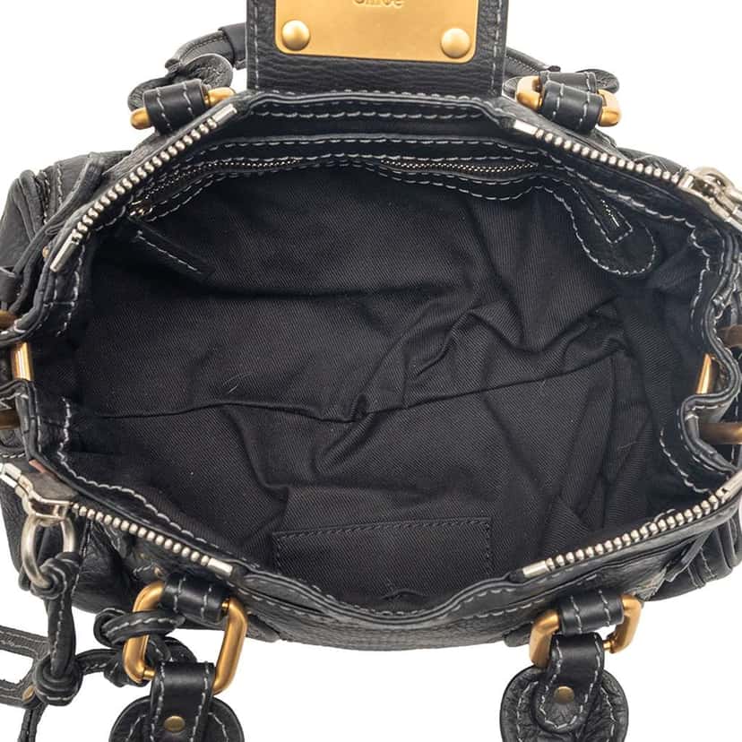 Chloé Mini Leather Paddington Satchel Black Leather Very good condition - Model View