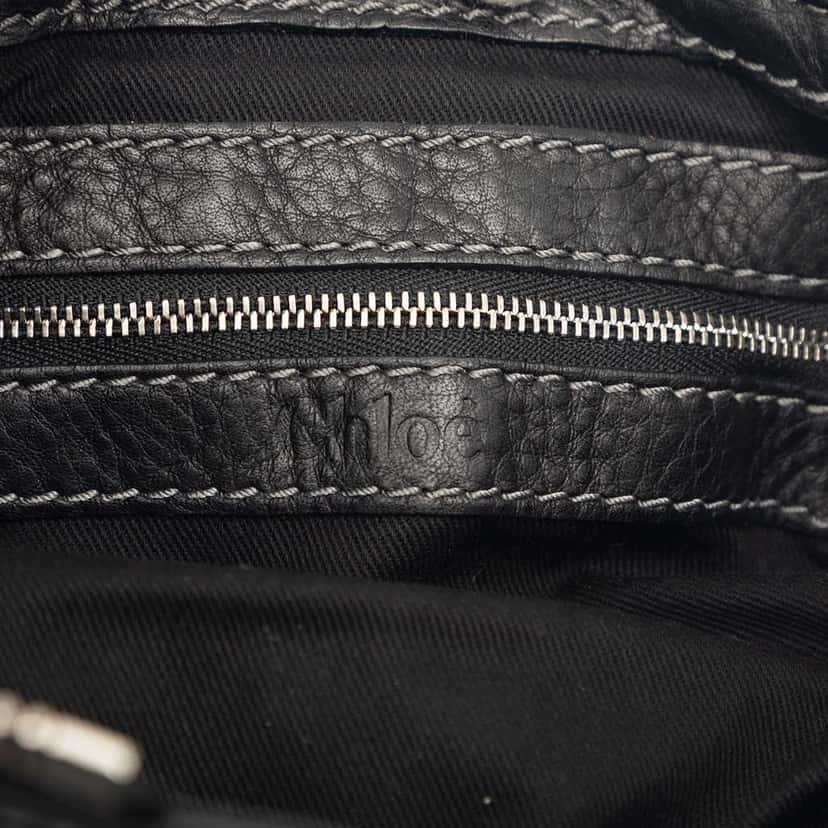 Chloé Mini Leather Paddington Satchel Black Leather Very good condition - Box View