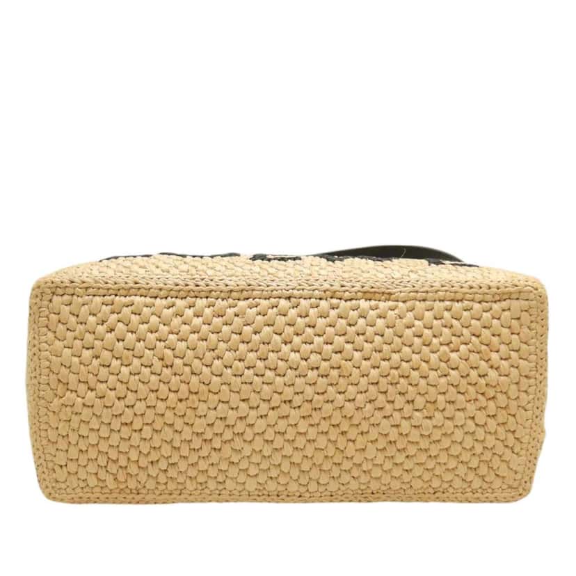 Loewe Paulas Ibiza Medium Raffia Striped Font Tote Beige Very good condition - Inside View