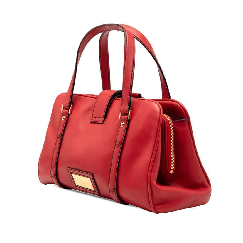 Valentino Leather Handbag Red Leather Very good condition - Back View