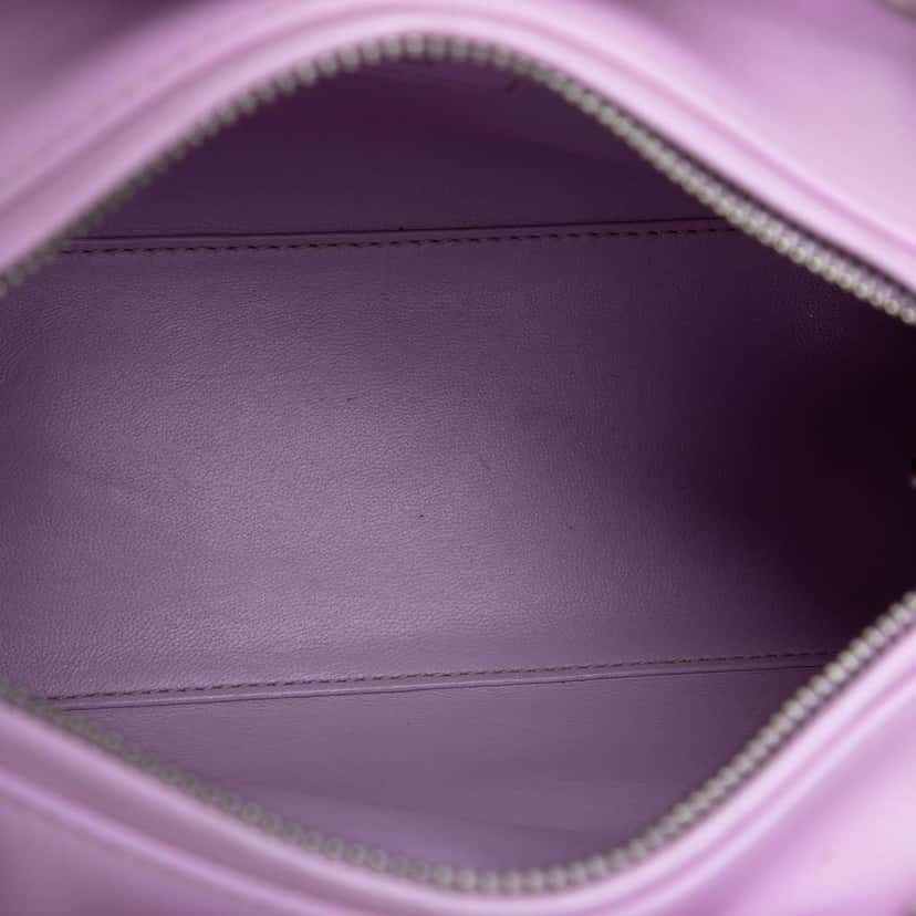 Dior Medium Calfskin Pockets Lady Dior Purple Leather Very good condition - Model View
