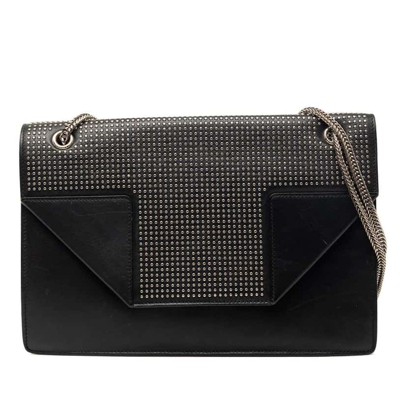 Saint Laurent Medium Studded Leather Betty Shoulder Bag Black Leather Very good condition - Front View