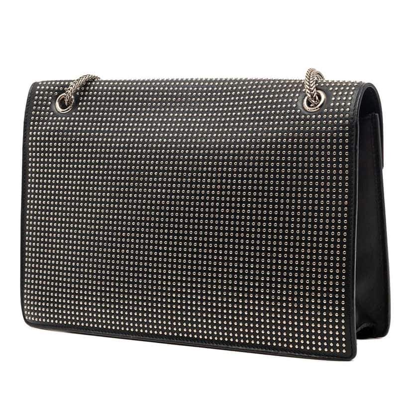 Saint Laurent Medium Studded Leather Betty Shoulder Bag Black Leather Very good condition - Back View