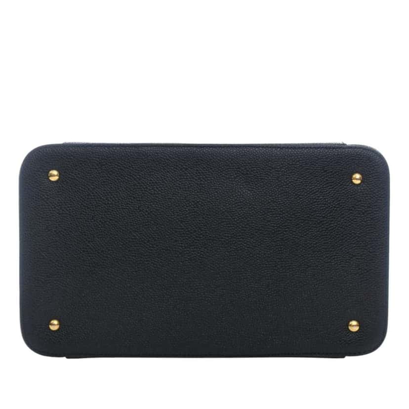 Chanel CC Caviar Vanity Bag Black Leather Very good condition - Inside View