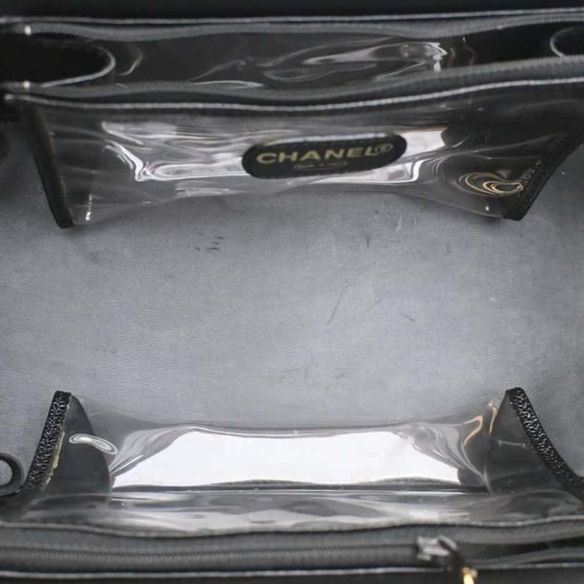 Chanel CC Caviar Vanity Bag Black Leather Very good condition - Model View