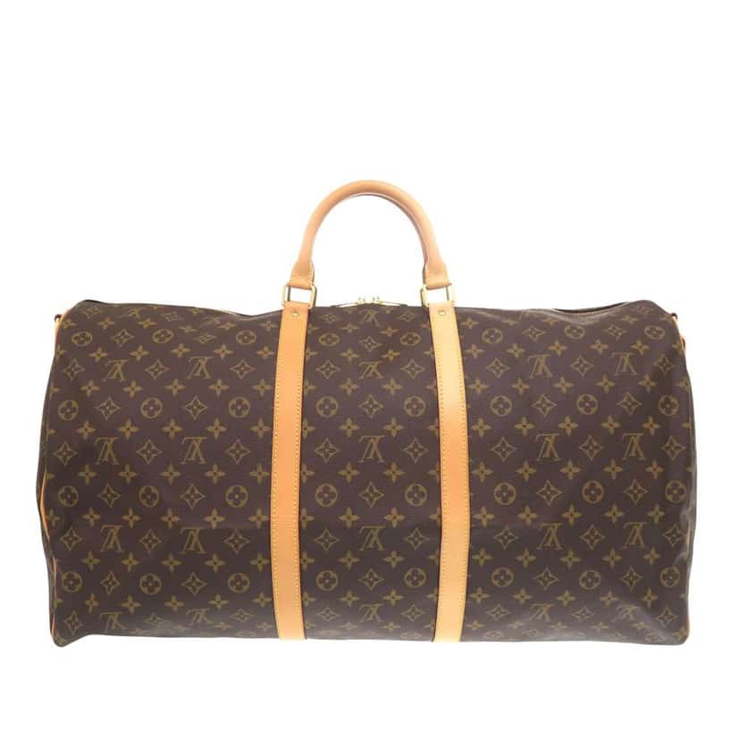Louis Vuitton Monogram Keepall Bandouliere 60 Brown Very good condition - Back View
