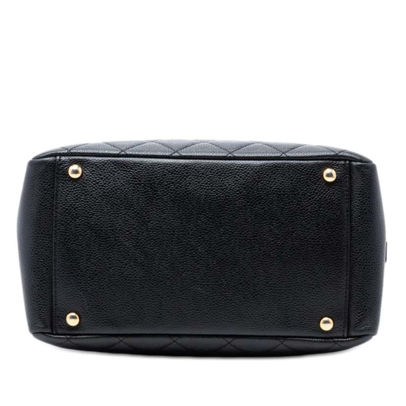 Chanel Petite Caviar Timeless Tote Black Leather Very good condition - Inside View