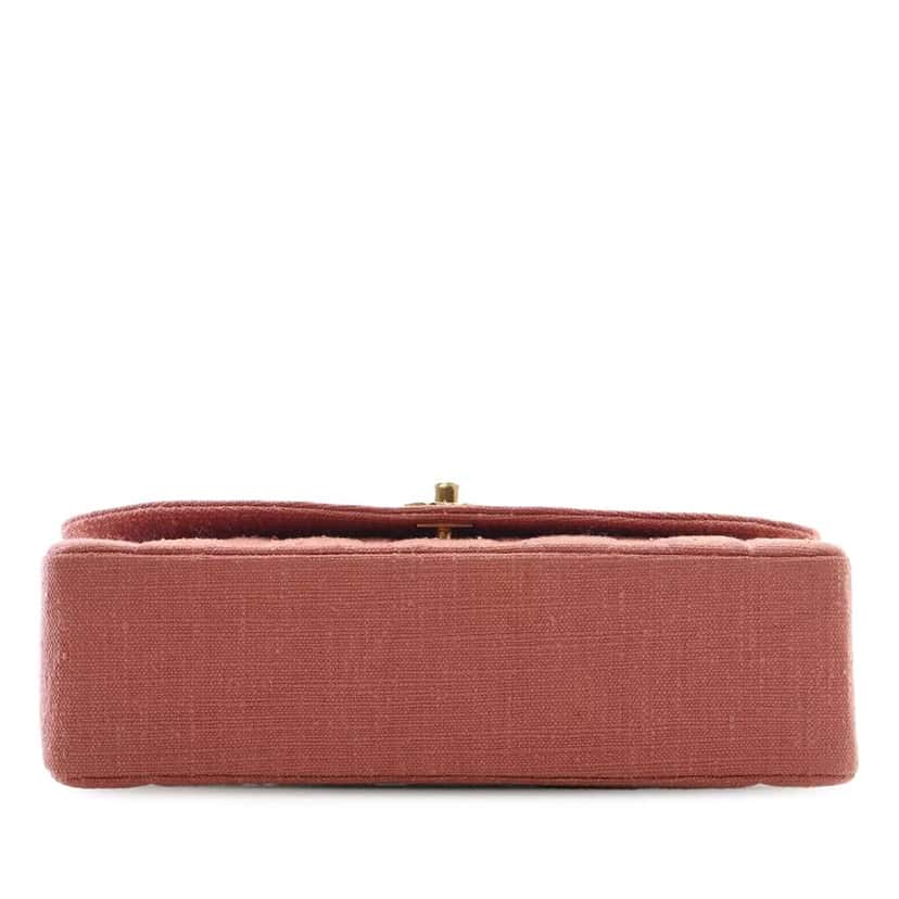 Chanel Medium Jersey Diana Flap Pink Cotton Very good condition - Inside View